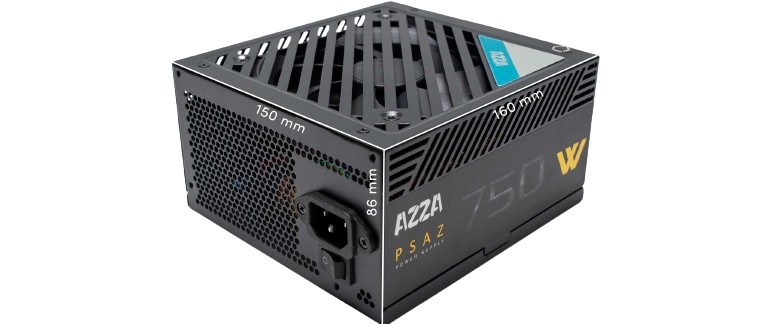 Netzteil 750W AZZA PSAZ 12cm Lüfter 80-PLUS Bronze Certified