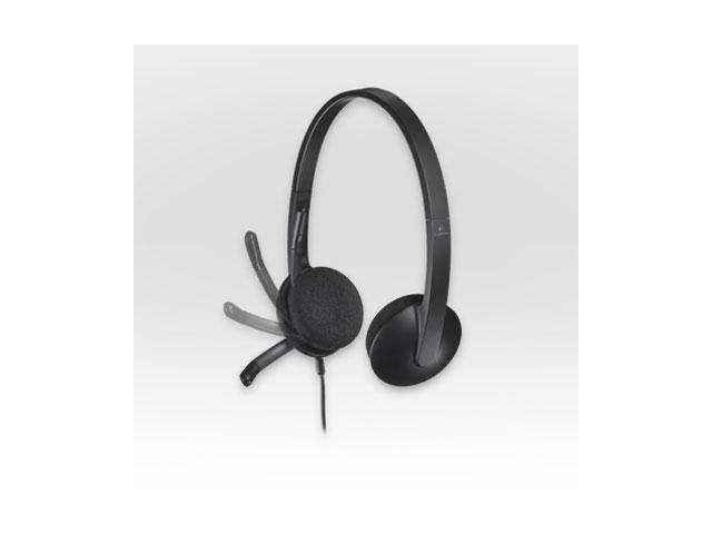 Headset USB Logit H340 black stereo, retail