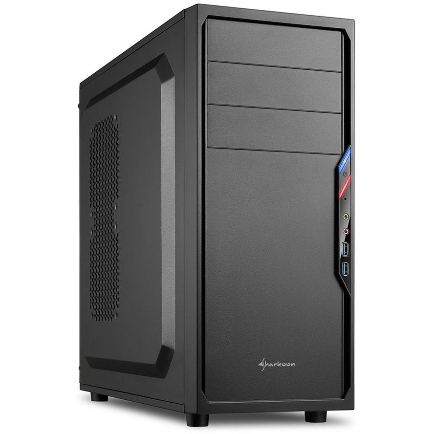 Gehäuse ATX MidiTower Sharkoon VS4-V USB3.0 schwarz ohne Netzteil