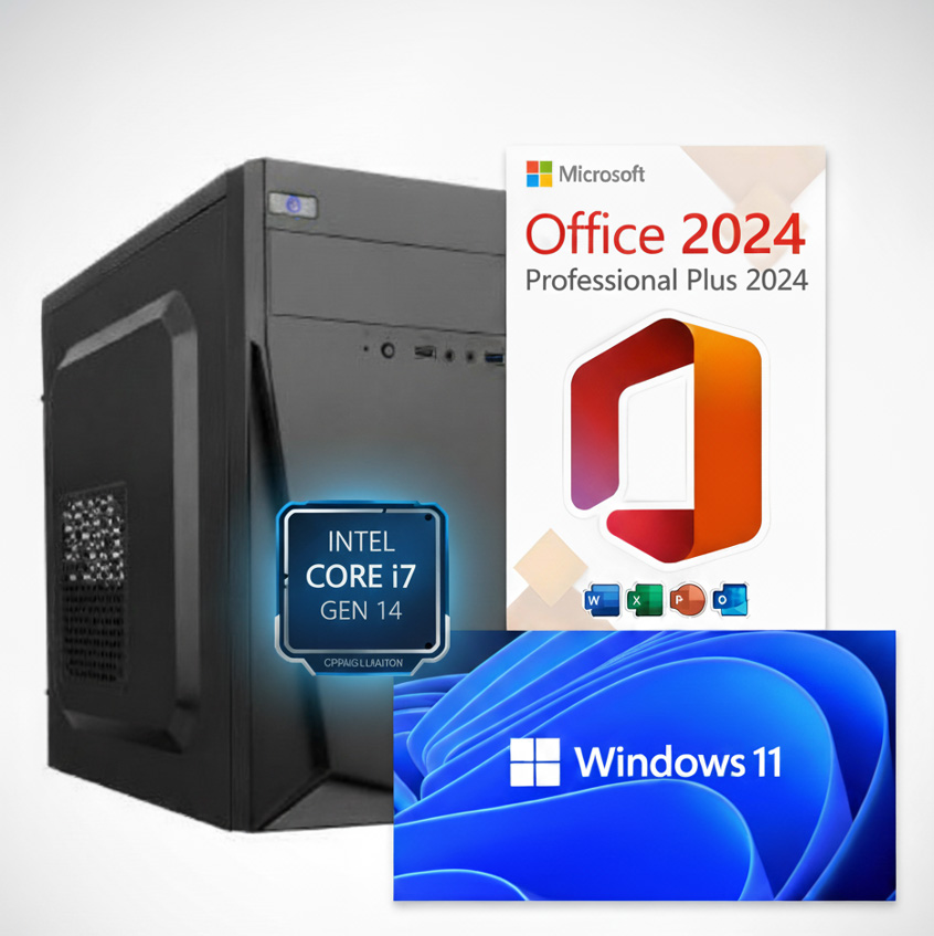 PC High-End Intel i7-14700 | 32GB RAM | 1TB NVMe SSD | Win 11 Pro & Office Pro Plus 2024