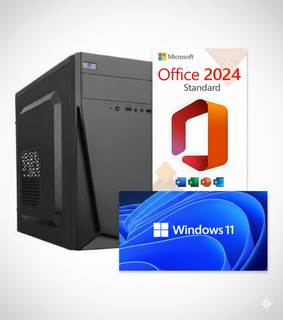 PC Intel i3-14100 | 16GB RAM | 512GB SSD | Win 11 Pro & Office 2024