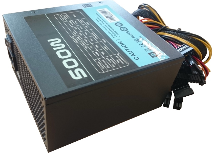 Netzteil ATX 500W 14cm fan,80+Bronze,black